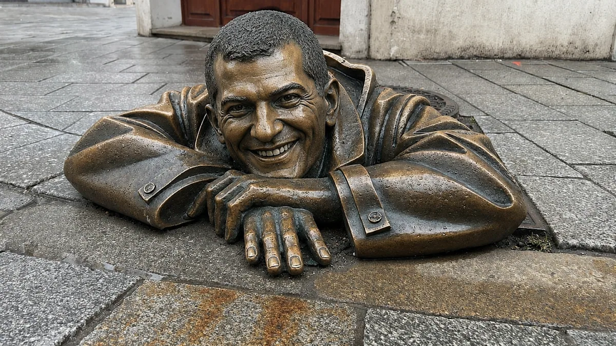 Čumil Statue