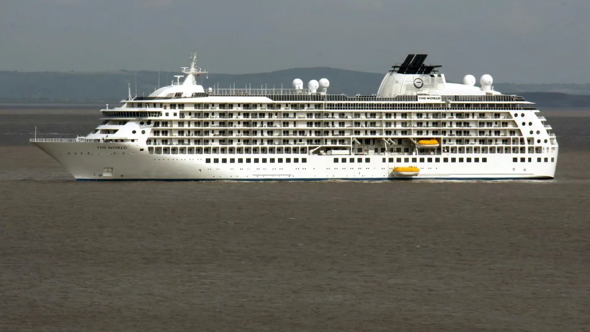 The World cruise ship